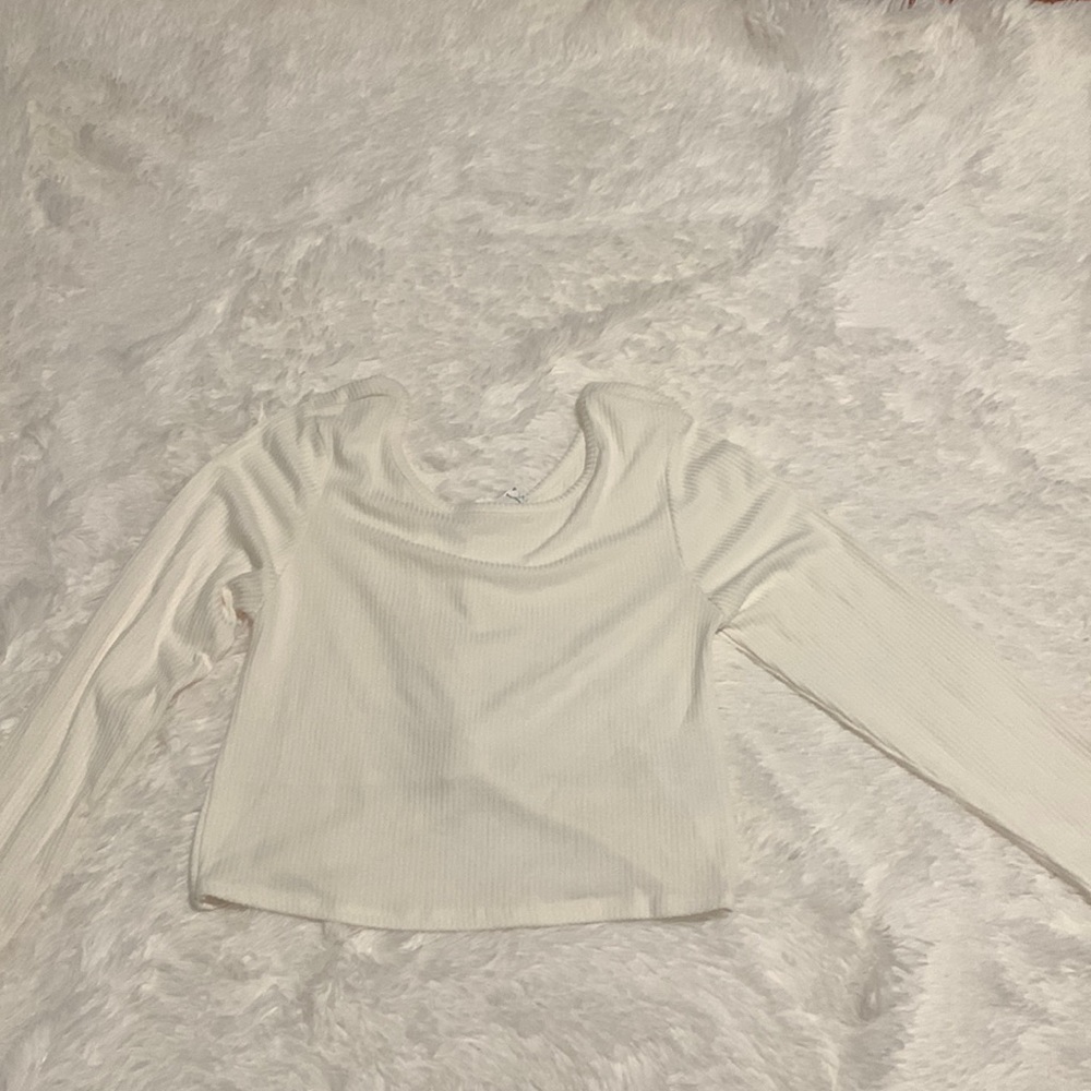 Open cross back long sleeve